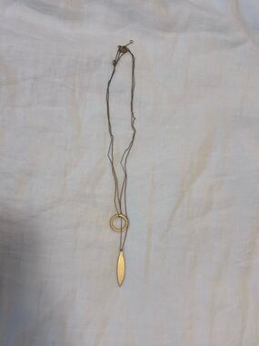 Madewell Gold Double Pendant Necklace